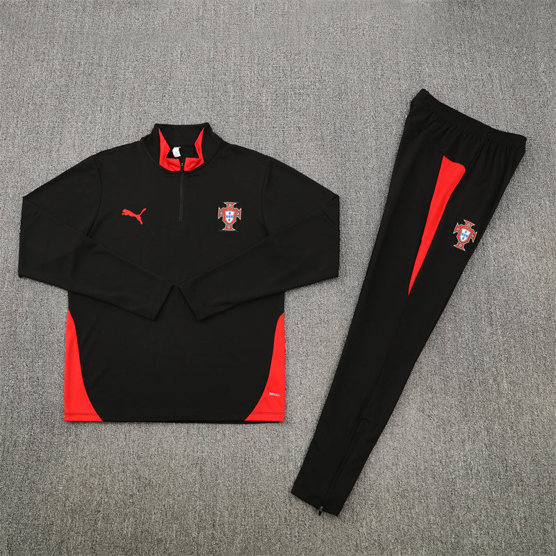 Portugal 2025/26 Tracksuit Black 1/4 Zip