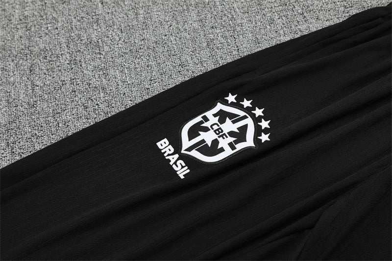 Brazil 2025/26 Tracksuit Black 1/4 Zip