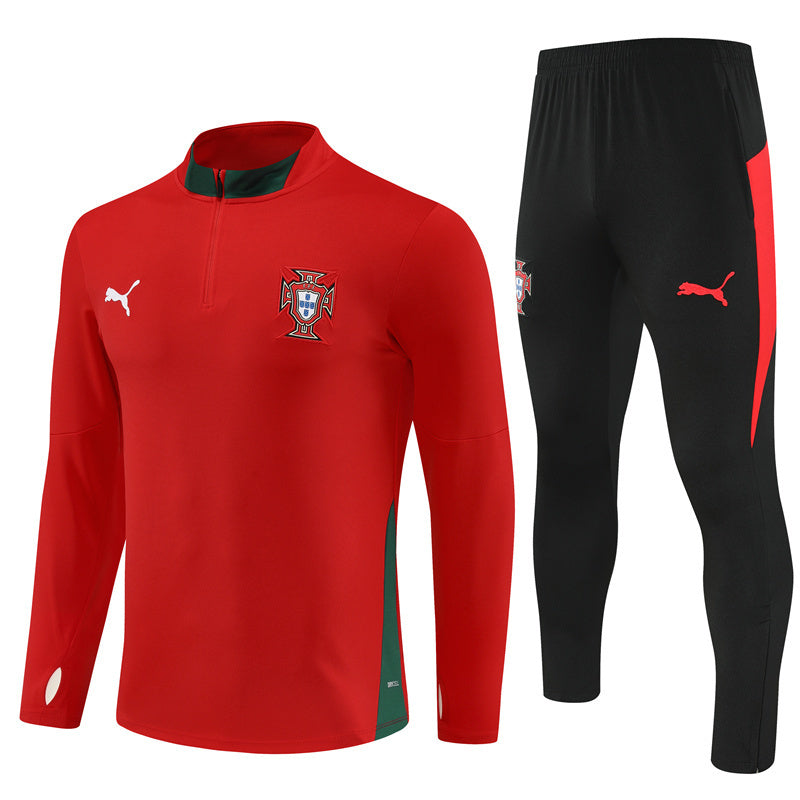 Portugal 2025/26 Tracksuit Red 1/4 Zip