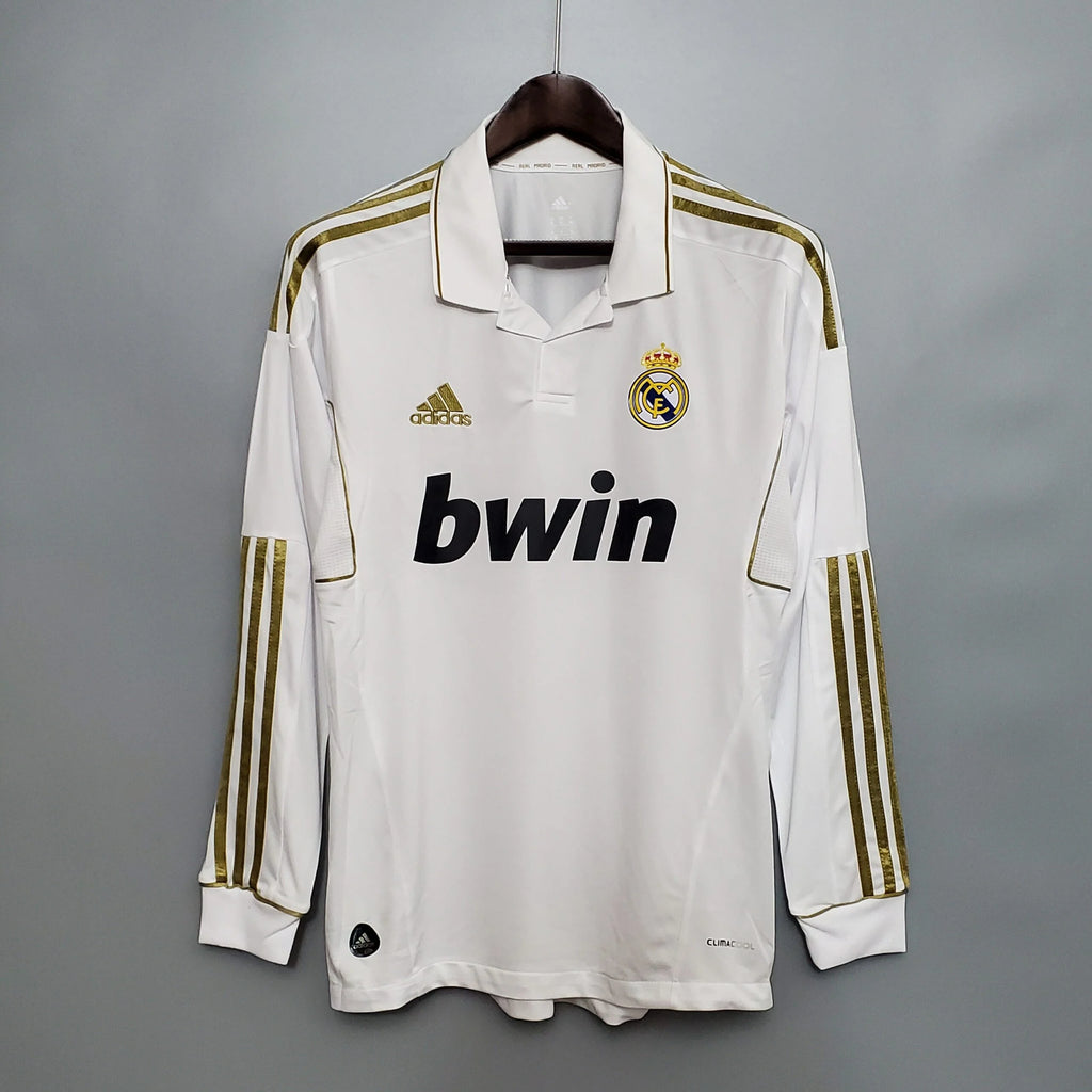 Real Madrid 2011/12 Retro Home Kit Long Sleeve