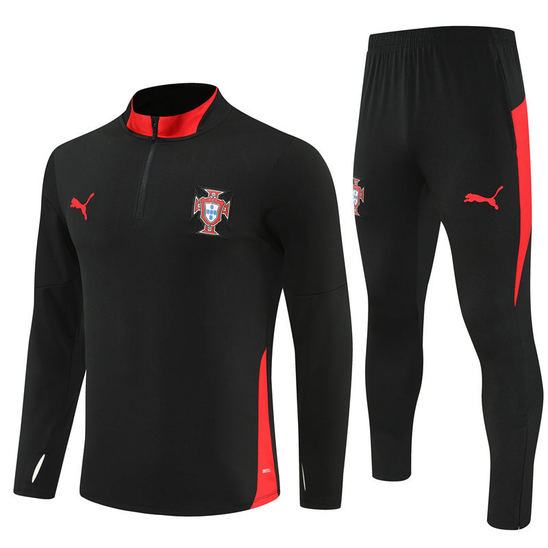 Portugal 2025/26 Tracksuit Black 1/4 Zip