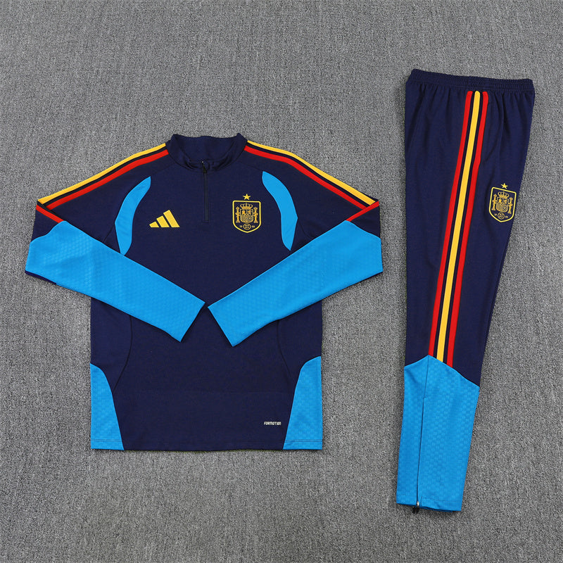 Spain 2026/27 Tracksuit Navy Blue 1/4 Zip