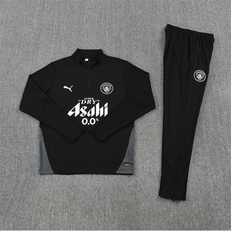 Manchester City 2025/26 Tracksuit Black 1/4 Zip