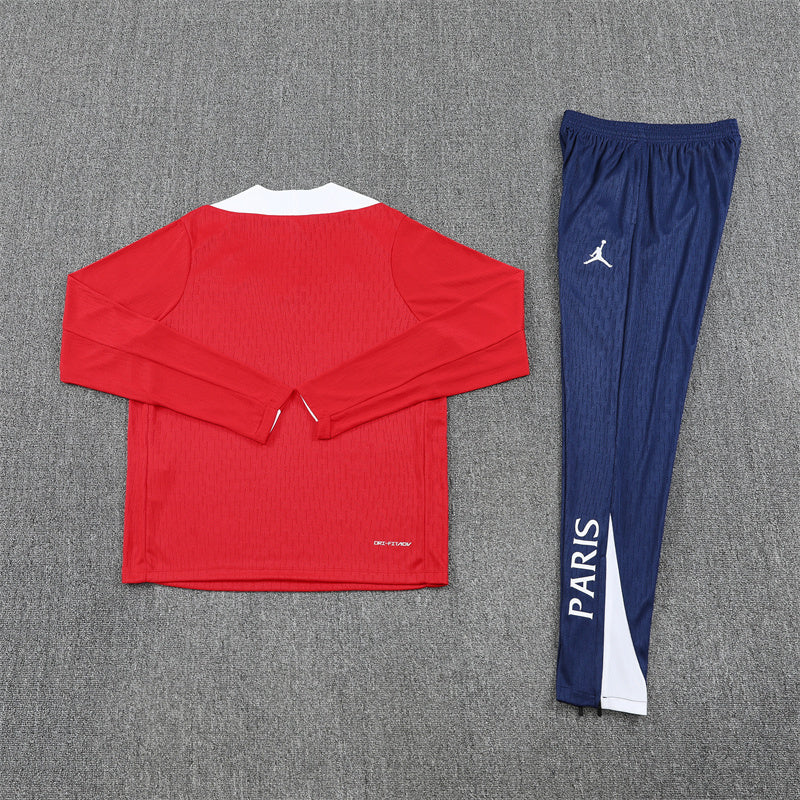 Paris Saint-Germain 2025/26 Tracksuit Red 1/4 Zip