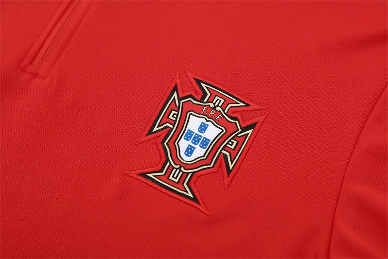 Portugal 2025/26 Tracksuit Red 1/4 Zip