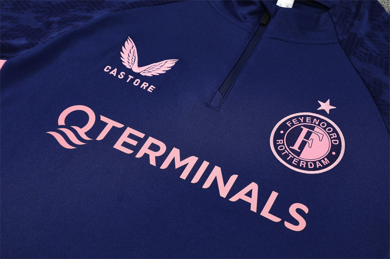 Feyenoord 2025/26 Tracksuit Purple 1/4 Zip