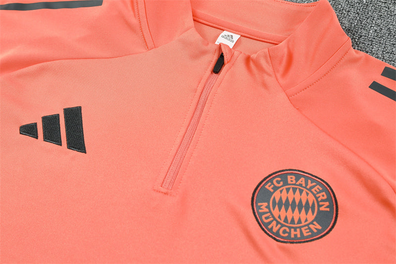 FC Bayern Münich 2025/26 Tracksuit Orange 1/4 Zip