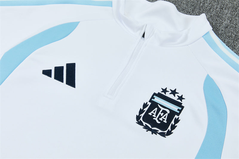 Argentina 2026/27 Tracksuit White 1/4 Zip