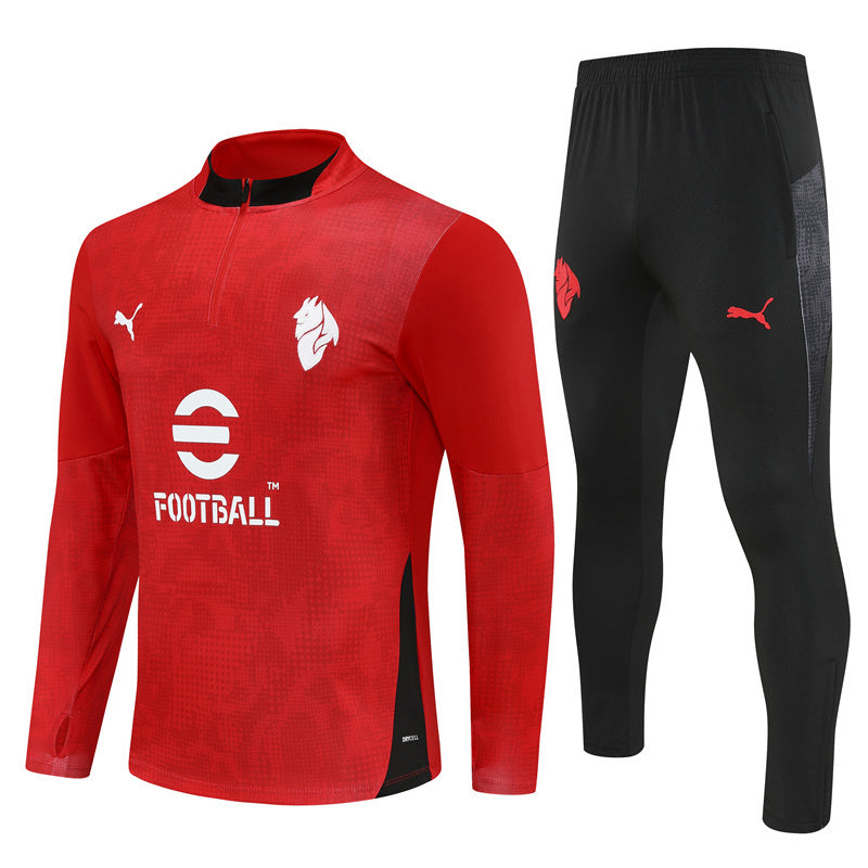 AC Milan 2025/26 Tracksuit Red 1/4 Zip