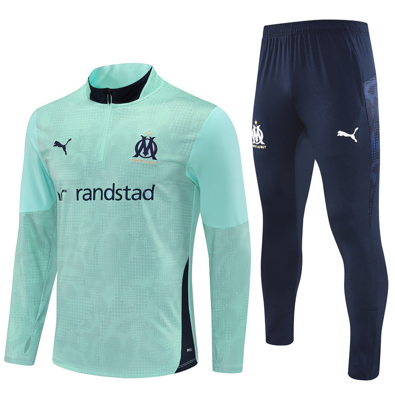 Olymique Marseille 2025/26 Tracksuit Baby Blue 1/4 Zip