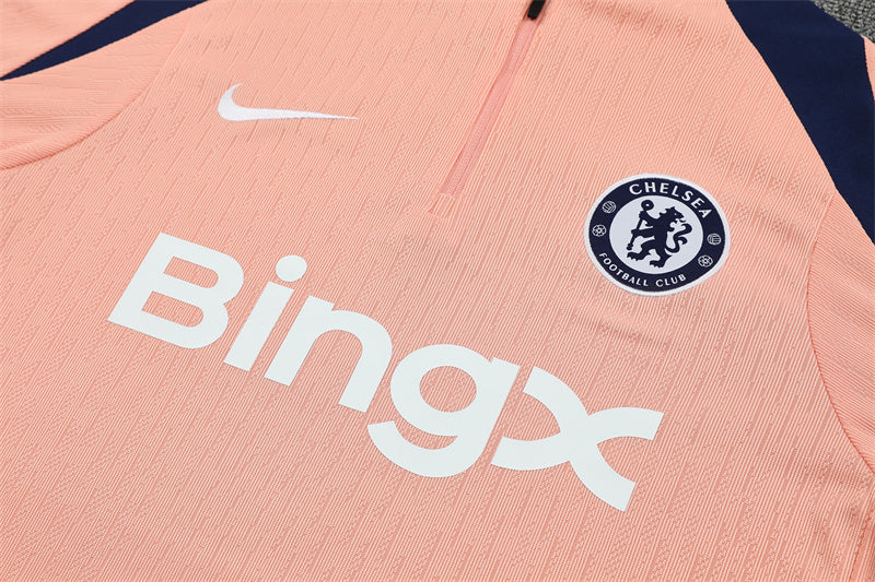 Chelsea 2025/26 Tracksuit Baby Pink 1/4 Zip