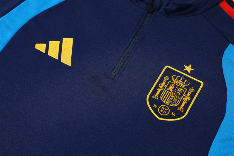 Spain 2026/27 Tracksuit Navy Blue 1/4 Zip