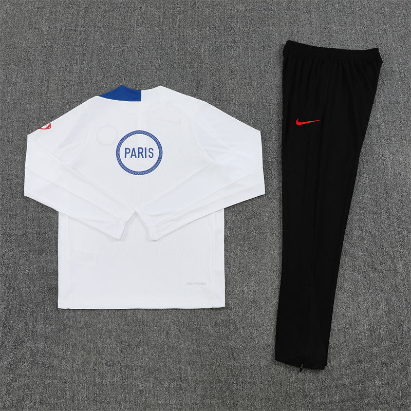 Paris Saint-Germain 2025/26 Tracksuit White 1/4 Zip