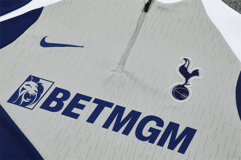 Tottenham Hotspur 2025/26 Tracksuit Grey 1/4 Zip