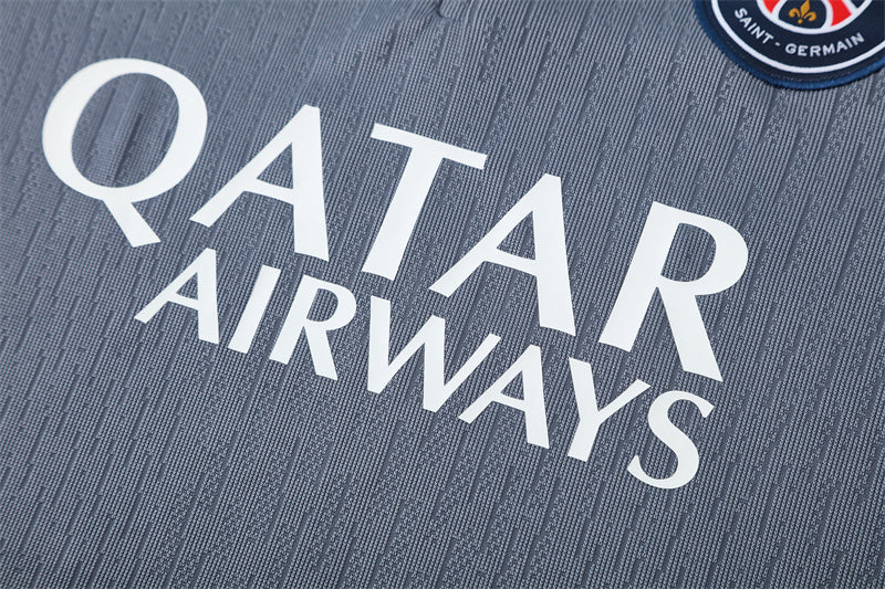 Paris Saint-Germain 2025/26 Tracksuit Grey 1/4 Zip