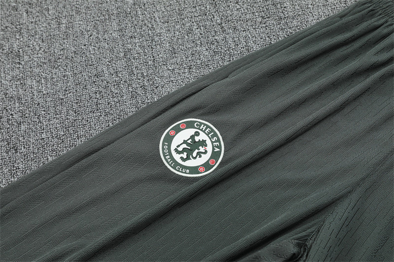Chelsea 2025/26 Tracksuit Green 1/4 Zip