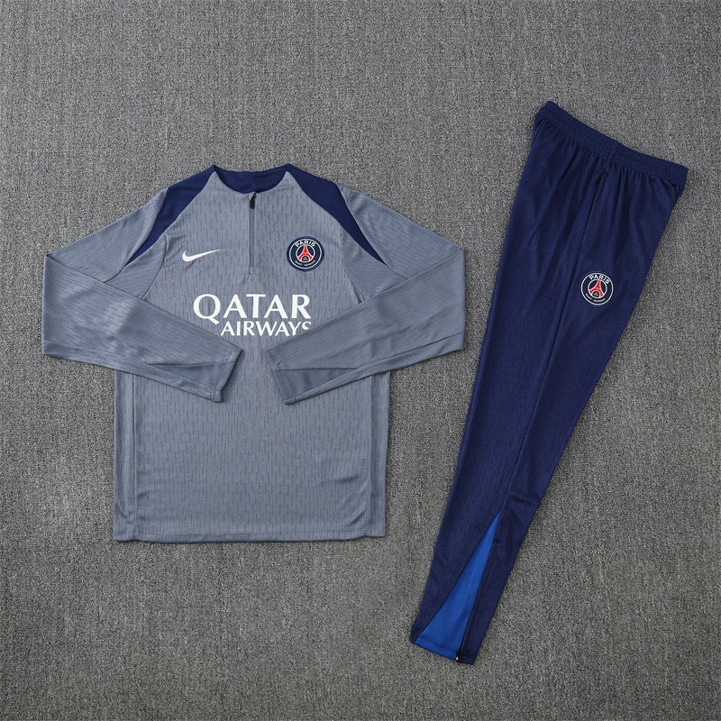 Paris Saint-Germain 2025/26 Tracksuit Grey 1/4 Zip