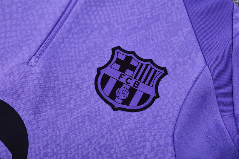 FC Barcelona x Mamba 2025/26 Tracksuit Purple 1/4 Zip