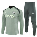 Chelsea 2025/26 Tracksuit Green 1/4 Zip