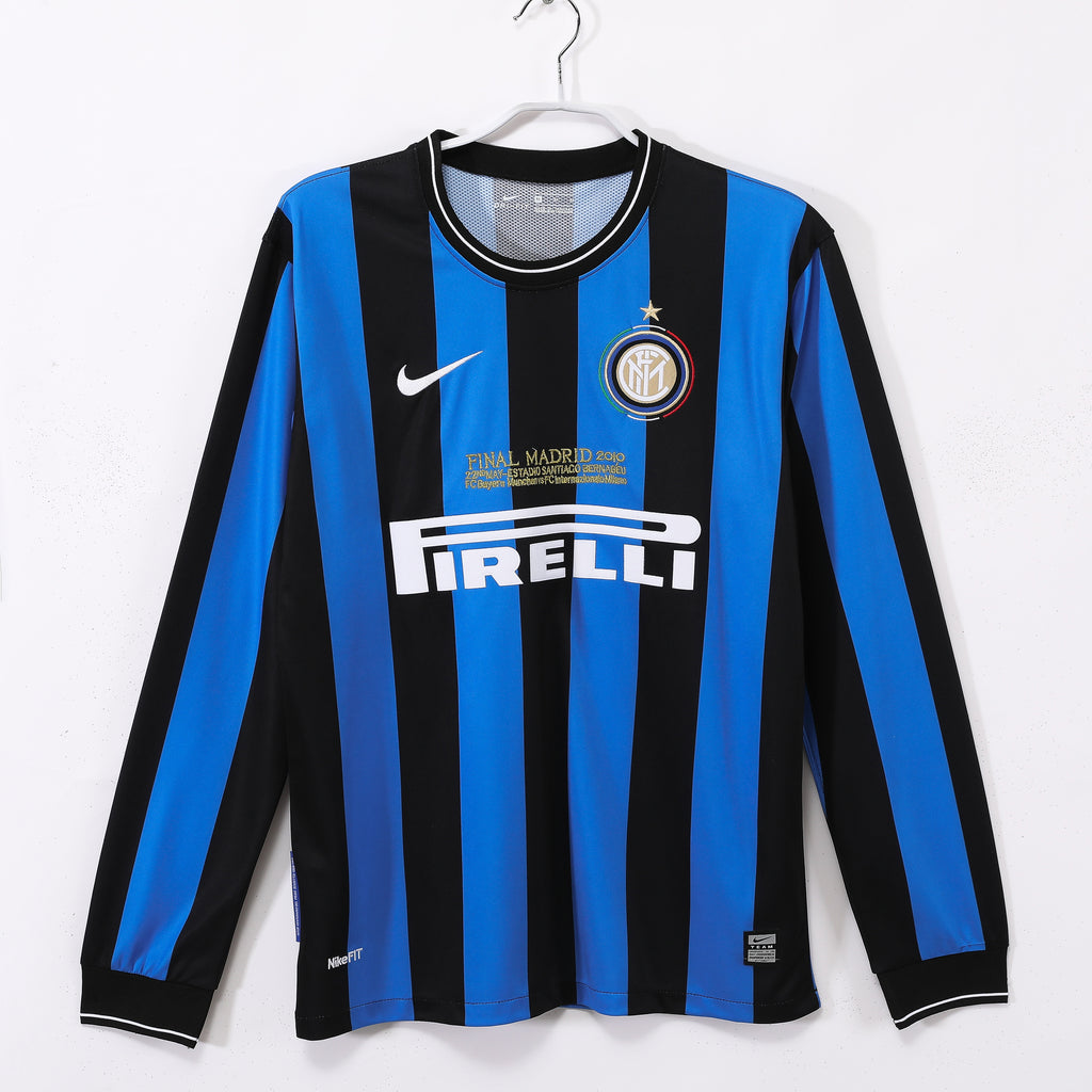 Inter Milan 2009/10 Retro Home Kit Long sleeve UCL Final