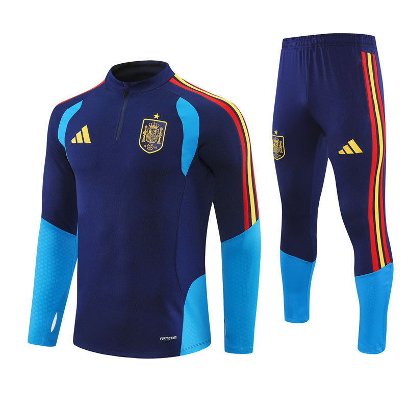 Spain 2026/27 Tracksuit Navy Blue 1/4 Zip