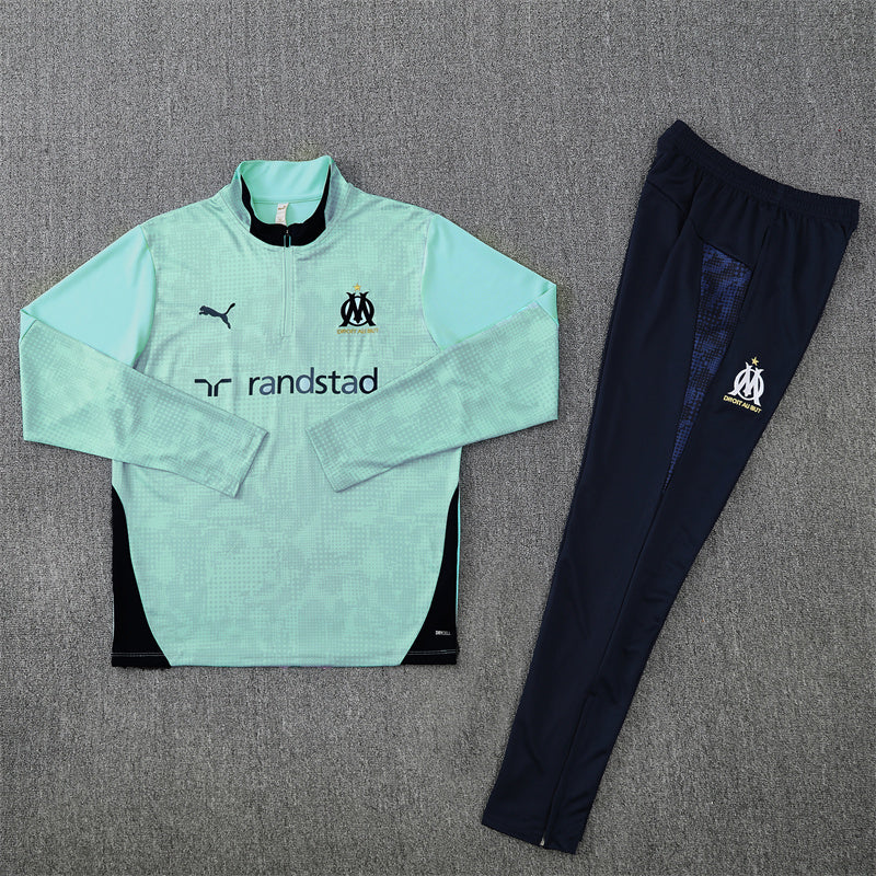 Olymique Marseille 2025/26 Tracksuit Baby Blue 1/4 Zip