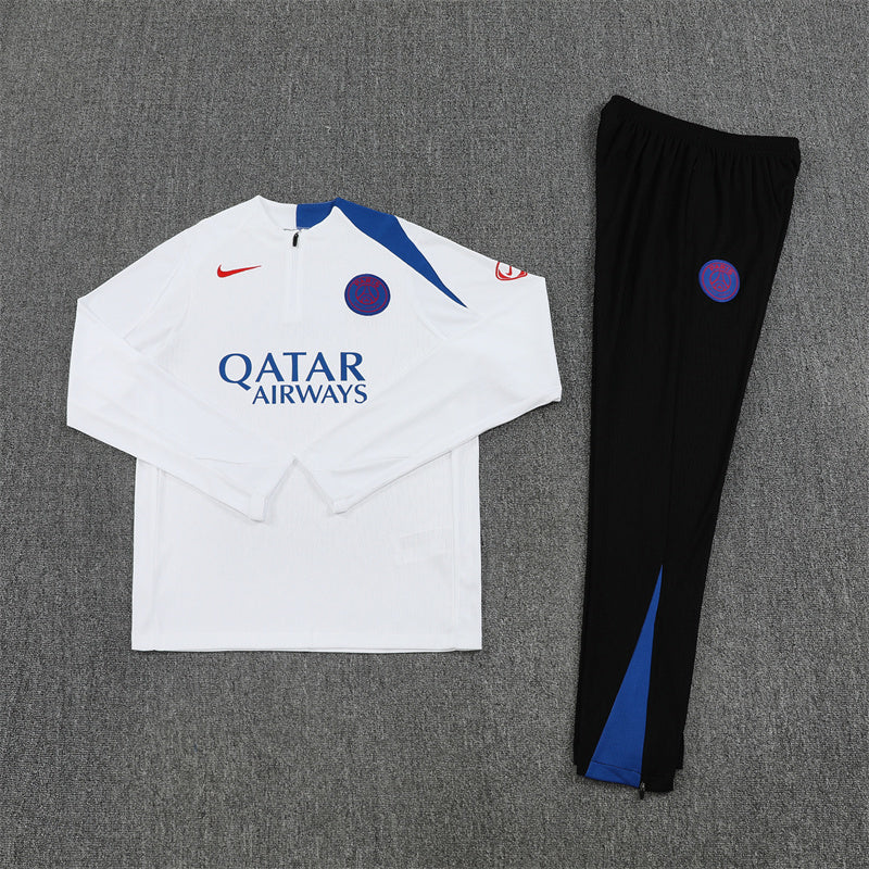 Paris Saint-Germain 2025/26 Tracksuit White 1/4 Zip