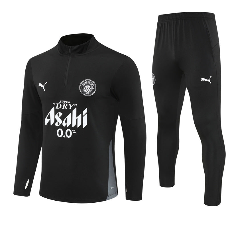 Manchester City 2025/26 Tracksuit Black 1/4 Zip
