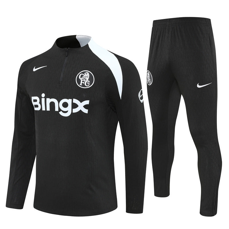 Chelsea 2025/26 Tracksuit Black 1/4 Zip