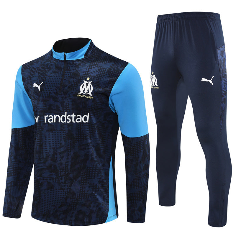 Olymique Marseille 2025/26 Tracksuit Blue 1/4 Zip