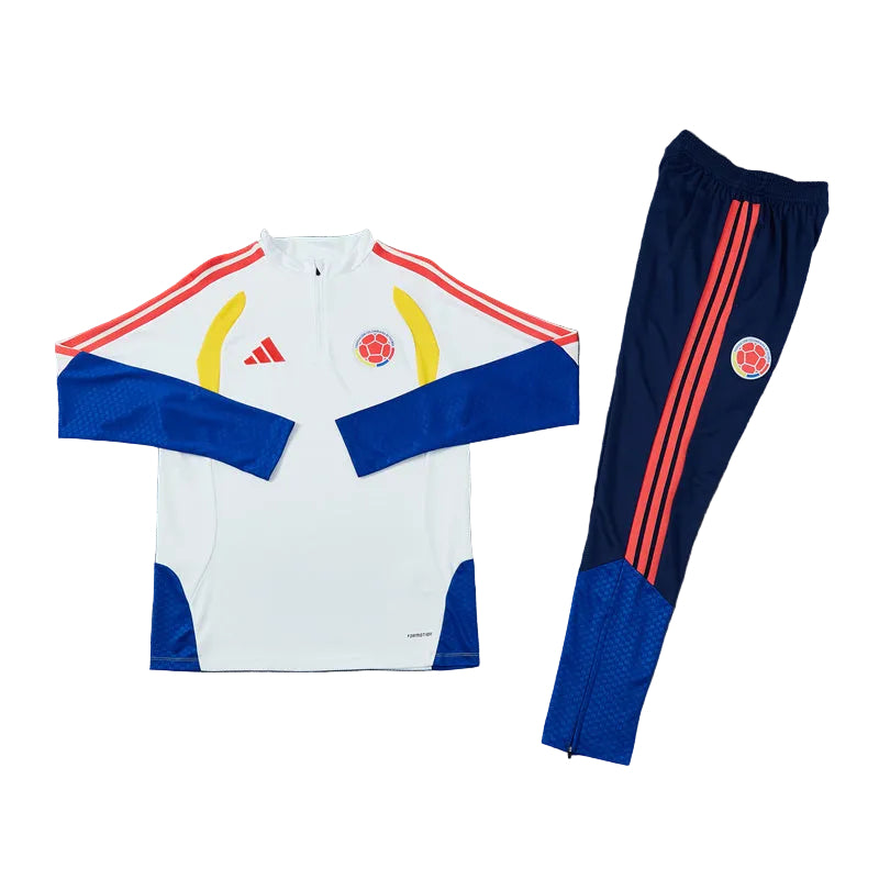 Colombia 2026/27 Tracksuit 1/4 Zip White