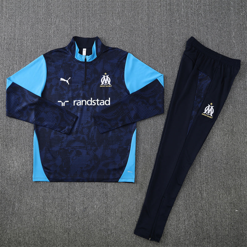 Olymique Marseille 2025/26 Tracksuit Blue 1/4 Zip