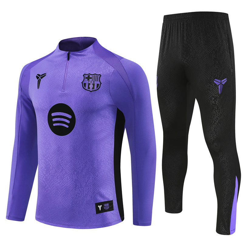 FC Barcelona x Mamba 2025/26 Tracksuit Purple 1/4 Zip