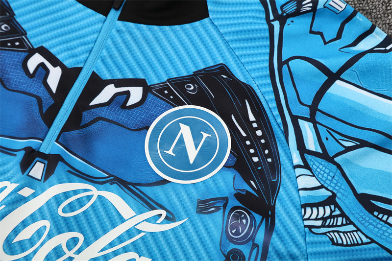 SSC Napoli 2025/26 Tracksuit Blue 1/4 Zip