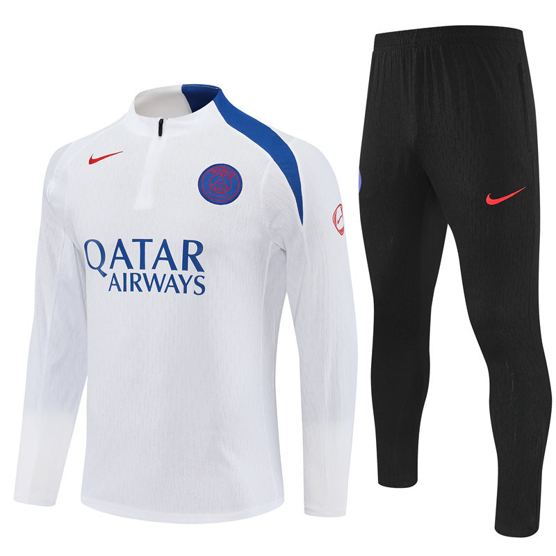 Paris Saint-Germain 2025/26 Tracksuit White 1/4 Zip