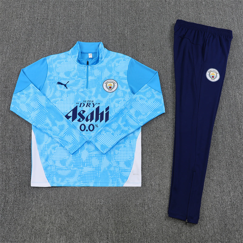 Manchester City 2025/26 Tracksuit Blue 1/4 Zip