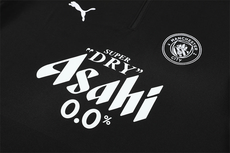 Manchester City 2025/26 Tracksuit Black 1/4 Zip