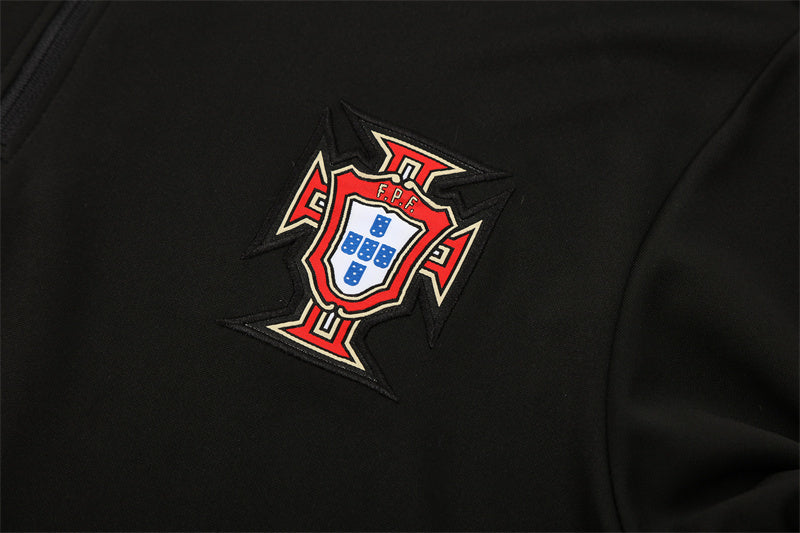 Portugal 2025/26 Tracksuit Black 1/4 Zip