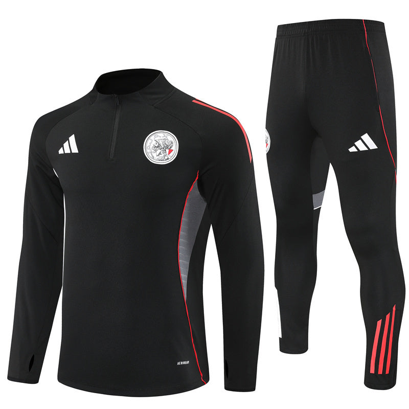 Ajax Amsterdam 2025/26 Tracksuit Black 1/4 Zip